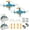 Blue-2PCS, variant on Mini Drone with Easy Stunt Flights & 360° Tricks - Perfect Beginner-Friendly Flyer, Mini Drone with LED & Altitude Hold & Propeller Protection, 360°flips, For Indoor Outdoor,2PCS Black