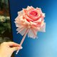 thumbnail image 1 of Faux Rose Pen with Pinks Fabric Flower and Bow Ballpoint Writing Gift for Women Girls Valentine teacher's day Thanksgiving Day and year round holiday, 1 of 7