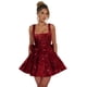 thumbnail image 1 of Vestido de bienvenida Dessiny Modest Sparkly Sein Aline Wine Red, 1 of 6