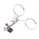 thumbnail image 2 of 1Pc 25mm Double Lenses Magnifying Glass Stainless Steel Clip Rotatable Mini Magnifier Diameter Monocular, 2 of 5