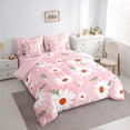 thumbnail image 3 of Castle Fairy Female Men Adults Kawaii Flowers Twin Bedding Sets 7-Piece,Spring Garden Bedding Comforter Set Microfiber,Floral Daisy Breathable Sheet Sets,Luxury Bedroom Decor,Reversible, 3 of 8