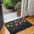 thumbnail image 2 of Black Christmas Ornament Pattern Door Rugs,Washable Non Slip Door Mats Indoor,Decorative Door Mats,Entry Mat Indoor for Entrance,Bedroom,Kitchen,Bathroom,17"x30", 2 of 6