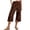 Coffee, variant on Effortless Summer Wide Leg Pants For With Pockets And Side Slit Loose Fit Casual Trousers Ideal For Warm Weather Womens High Waist Pants Casual