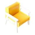 thumbnail image 2 of Kokiya 1:12 Scale Dollhouse Miniature Sofa Dollhouse Furniture Dollhouse Decoration for Yellow Small, 2 of 9