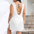 thumbnail image 3 of Mujeres Más Tamaño Humo, Nuevo Bordado Lentejuelas Encaje Casual Top para Uso Diario Y de Fiesta, Elástico Cuello Redondo Blusa de Túnica, 3 of 7