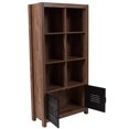 thumbnail image 2 of Flash Furniture 6 Bibliothèque de Rangement en Chêne Découpé, 2 of 4