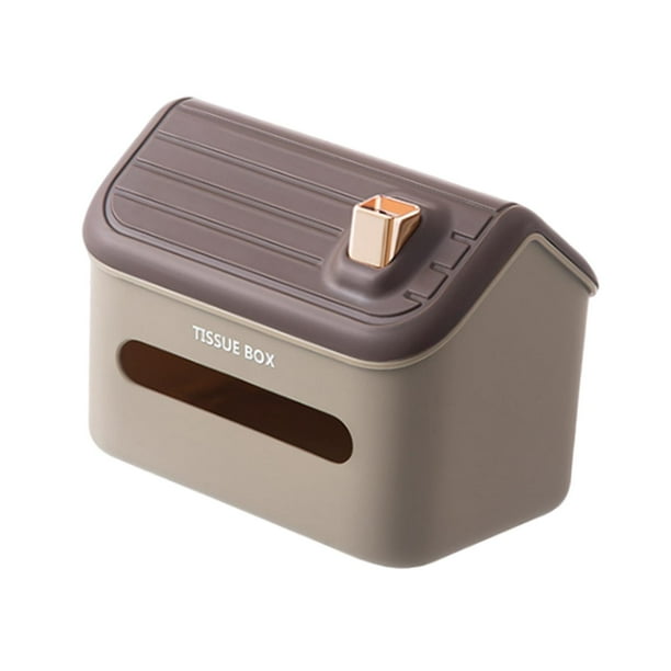 Moderna funda decorativa para caja de pañuelos con forma de casa para coches, sala de estar y dormitorio. Café