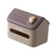 thumbnail image 1 of Moderna funda decorativa para caja de pañuelos con forma de casa para coches, sala de estar y dormitorio. Café, 1 of 6