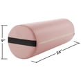 thumbnail image 3 of Saloniture Jumbo Round Massage Table Bolster Pillow Pad - 26 x 9 Inch - Pink, 3 of 7