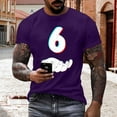 thumbnail image 1 of Tops para hombre, blusas y camisas de manga corta con cuello redondo para hombre, jersey informal con cuello redondo estampado para hombre, pantalones cortos deportivos para fitness, blusa de poliéste, 1 of 5