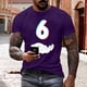 thumbnail image 1 of Tops para hombre, blusas y camisas de manga corta con cuello redondo para hombre, jersey informal con cuello redondo estampado para hombre, pantalones cortos deportivos para fitness, blusa de poliéste, 1 of 5