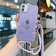 thumbnail image 1 of Funda de teléfono con cordón de lentejuelas y estrellas brillantes brillantes para iPhone 14 11 Pro XS Max 12 MiNi XR X 6S 7 8 plus 13 Pro Max SE 3 Tan Jianjun unisex, 1 of 2