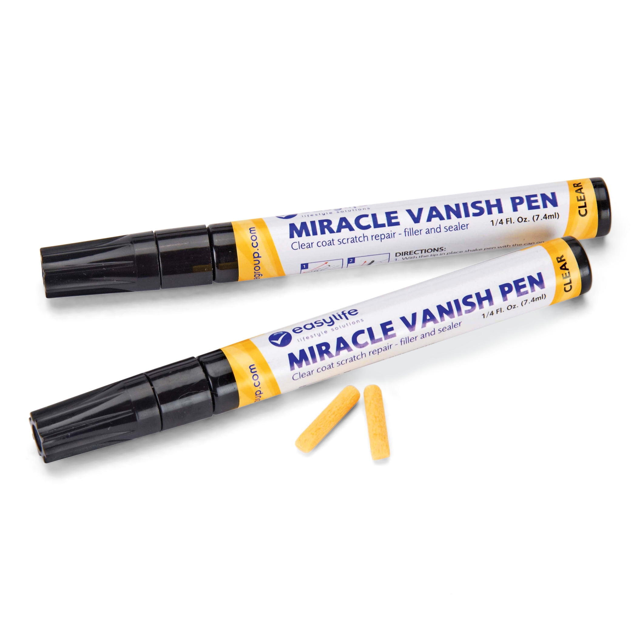 EasyLife Car Scratch Remover Miracle Vanish Pens, Set of 2 Clear Coat Pens