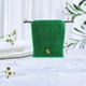 thumbnail image 1 of Toalla de mano navideña de algodón, suave, absorbente, sin pelusa, con bordado de Papá Noel, ideal como regalo navideño | Blanco, amarillo, verde y rojo | Uso multiusos para gimnasio, viajes, playa, 1 of 6