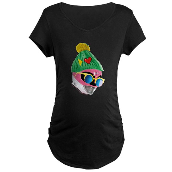 CafePress - Power Rangers Pink Range Women's Maternity T Shirt - Maternity Dark T-Shirt