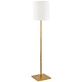 thumbnail image 1 of Henn&Hart 12" Brass Finish Metal/Fabric Floor Lamp, 1 of 7