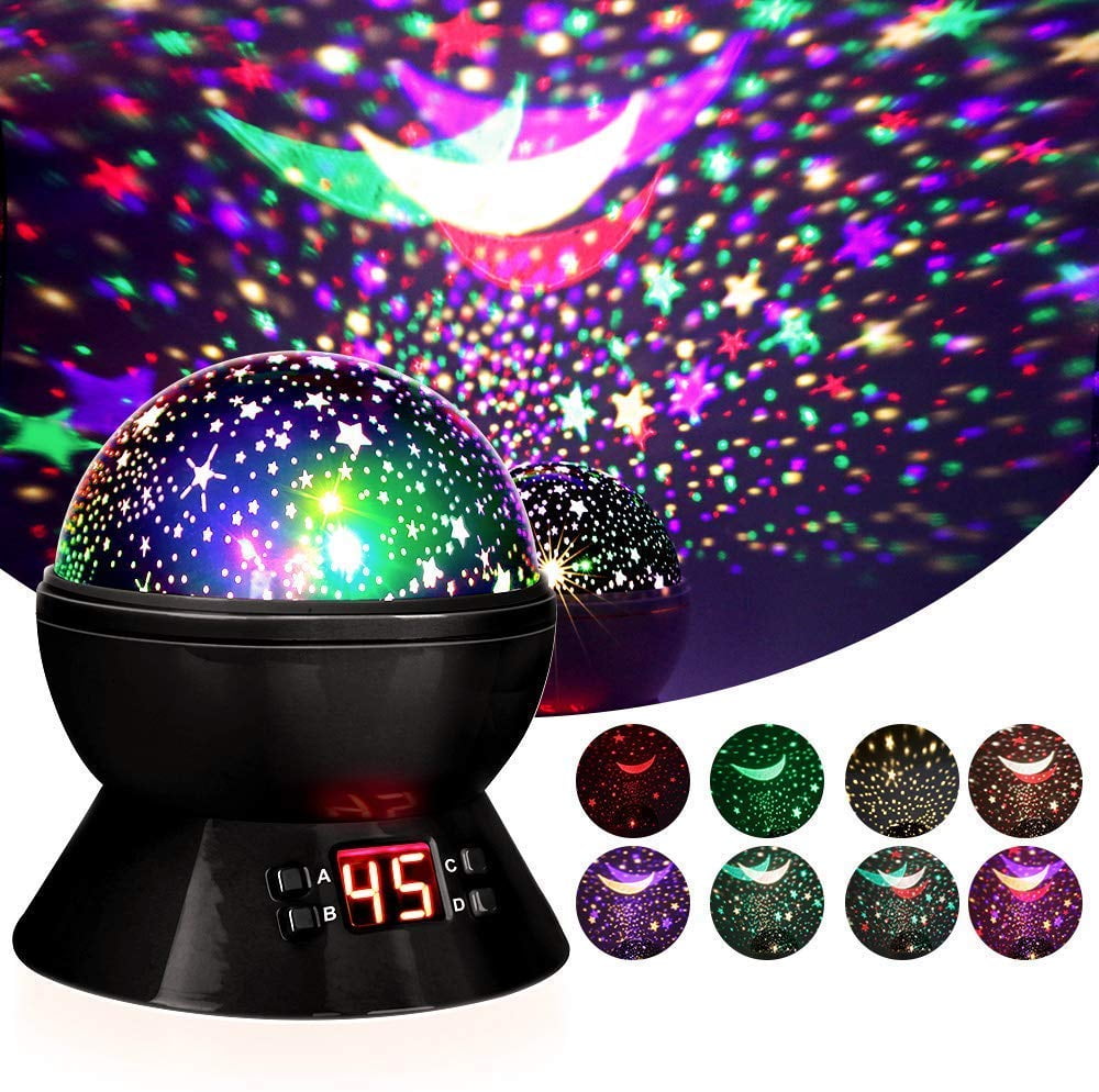 Peroptimist Round Shape Rotating Star Projector, Relaxing ...
