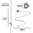 thumbnail image 4 of Collar con Cristal Swarovski Jands Joyeria y Moda Baño de Oro 18k JA858 Violeta oscuro, 4 of 6