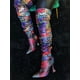 thumbnail image 2 of Botas Largas de tacon para Dama Hanna MX  Revive Black Multicolor, 2 of 2