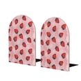 thumbnail image 2 of Picia Strawberries Pattern Wood Bookends for Shelves,Non-slip Bookends, Heavy Duty Wooden Bookend Support,1 Pair, 2 of 8