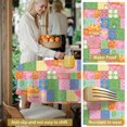 thumbnail image 5 of Pioneer Flower Floral Print Pattern Round Tablecloth 60 X 60 Inch, Wrinkle Resistant Wipeable Table Cloth for Kitchen Dining Picnic Patio Party, 5 of 6