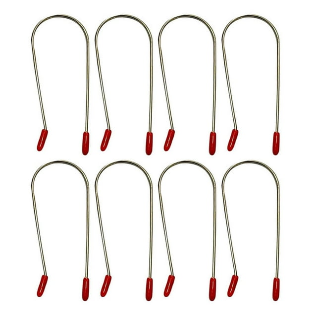 Hot Roller Clips for Electric Rollers Replacement Clip Kit Fixed Clip U Shaped Curling Hot Roller Clip Assorted Hot Roller Clips Replacements 8pcs/Pack 3 Sizes