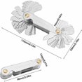 thumbnail image 2 of Thread Comb, Metric Thread Gauge 58 Blades Set Screw Pitch Thread Cutting Gauge Metric Inch Gauge Systemsilver, one piece, 2 of 5