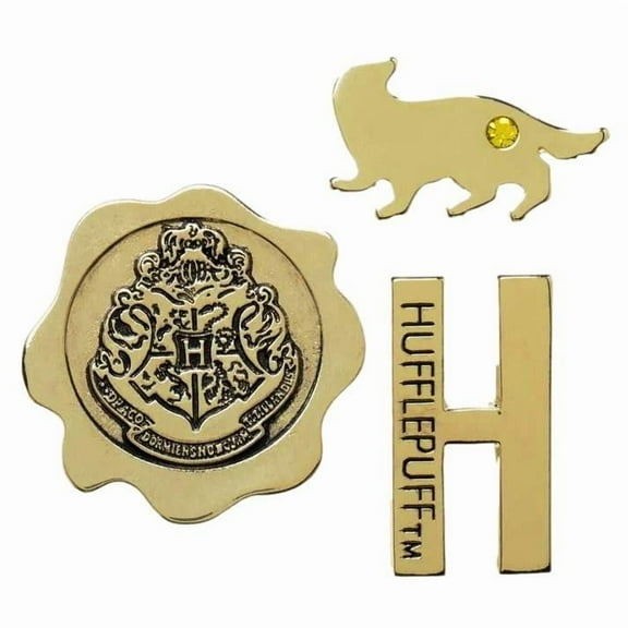 Harry Potter Hufflepuff Lapel Set of 3 Metal Pins