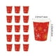 thumbnail image 3 of Vajilla navideña con copos de nieve rojos | Platos, vasos y servilletas de papel de 18 y 23 cm | Vajilla desechable festiva para reuniones navideñas, 3 of 5