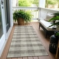 thumbnail image 6 of Addison Rugs Chantille Indoor/Outdoor Transitional Plaid Taupe Washable Runner Rug, 2'3" x 7'6", 6 of 6