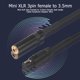 thumbnail image 5 of CableMini XLR de 3 pines a conector de 3,5 mm, cable de audio, cable adaptador para auriculares Barbie Nuevos Originales, 5 of 9