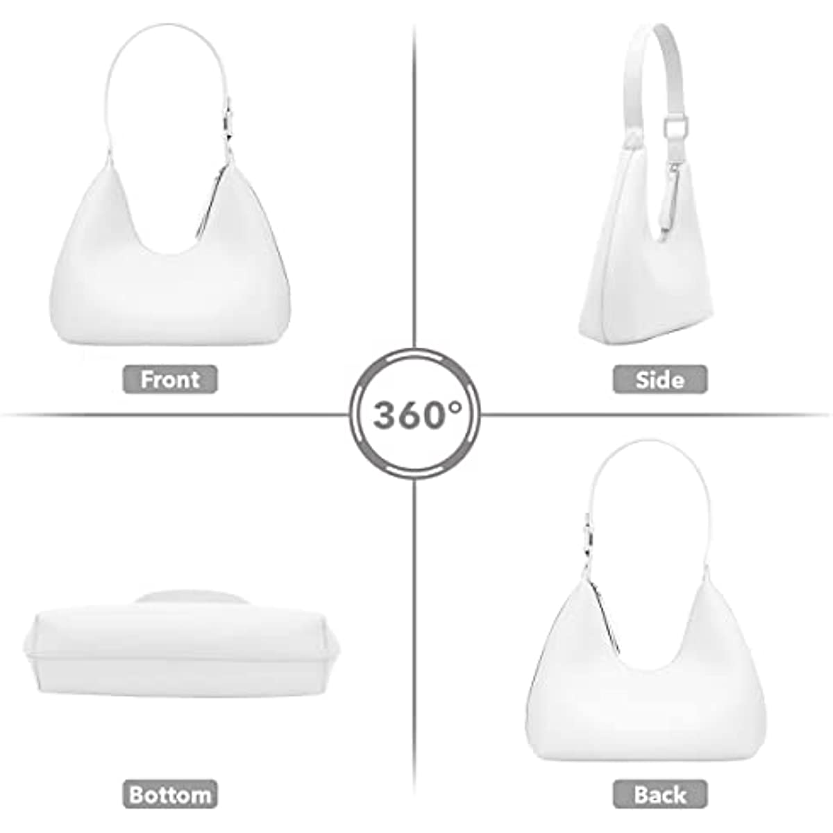 Barabum Mini Purse Small Shoulder Bags for Women Trendy Small Hobo Bag Clutch Purses for Women