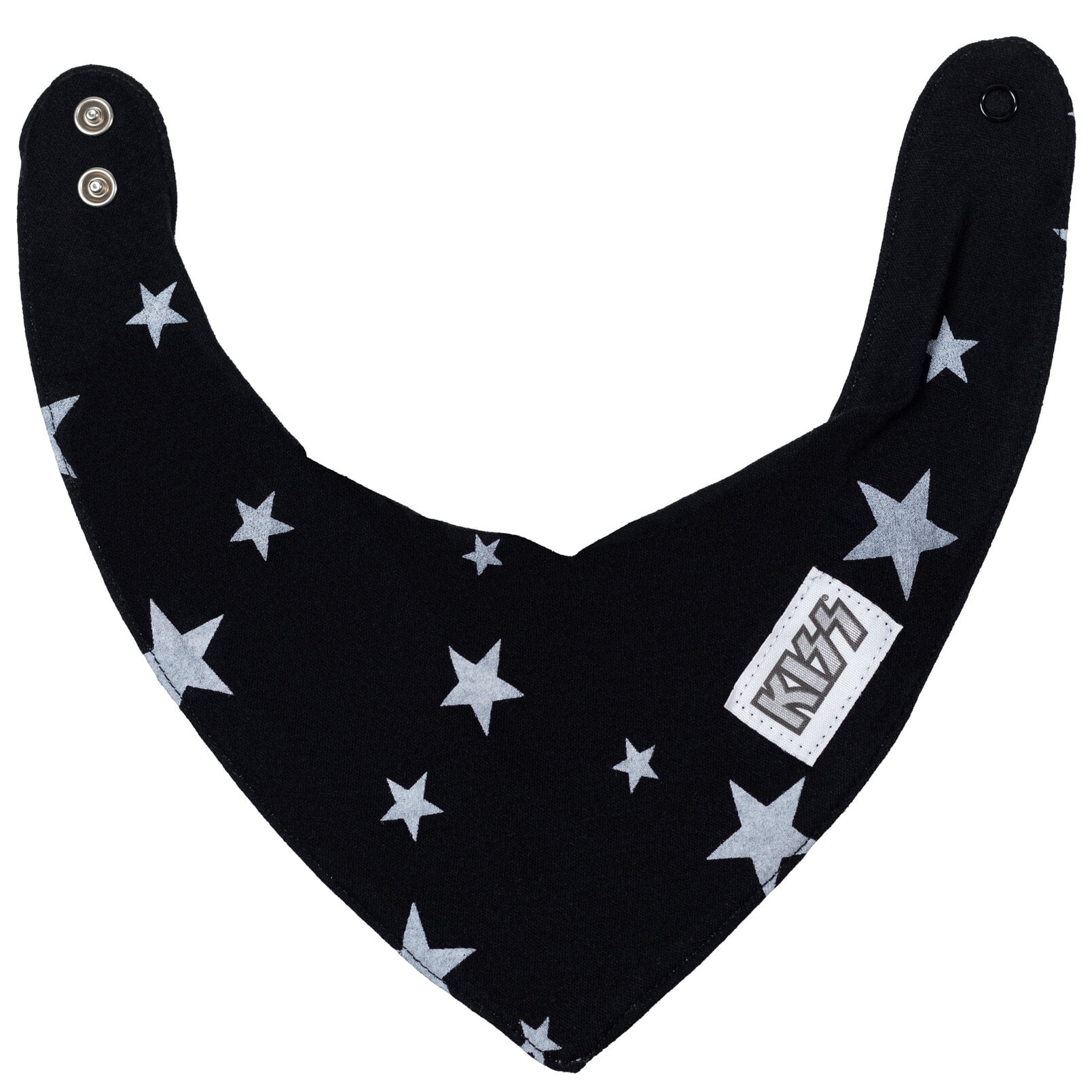 KISS Sleep N' Play, Bodysuit, French Terry Shorts and Bib 4 Piece Rock Outfit Set Newborn to Infant