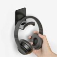 thumbnail image 5 of 2pcs Universal Headphone Stand Adhensive Plastic Wall Mount Hanger Headset Rack Holder Support For Gaming Earphone Bracket, 5 of 5