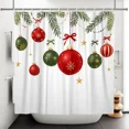 thumbnail image 3 of Tchckioa Christmas Shower Curtain for Bathroom,Waterproof Hooks Bath Curtain Decor,72x84 Inch, 3 of 6