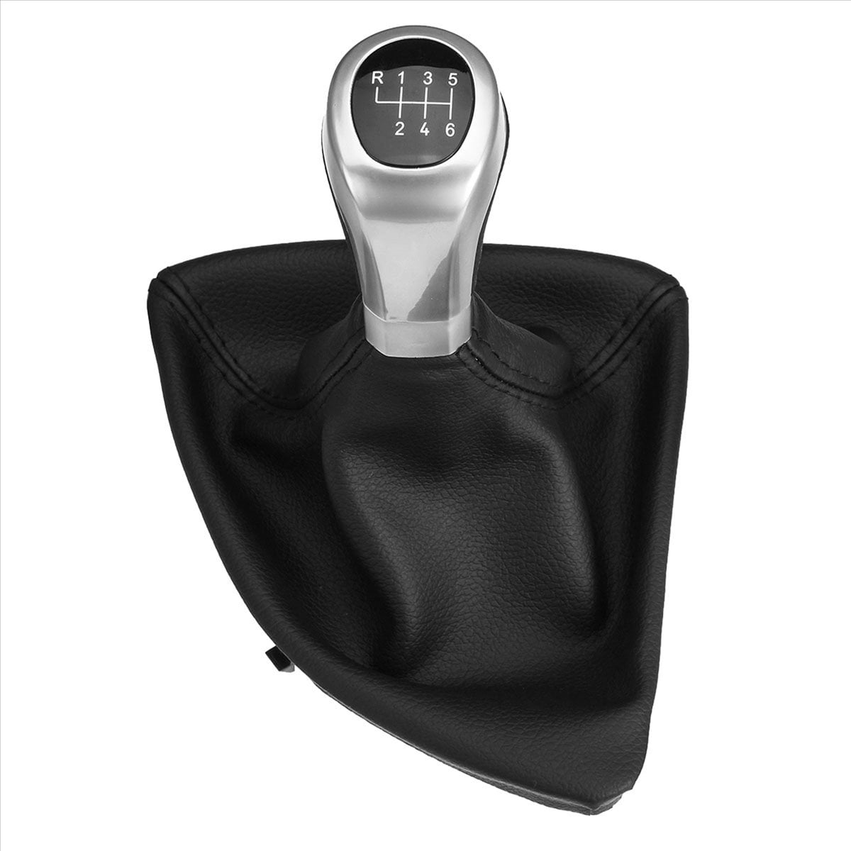 2X 6 Speed Manual Gear Shift Knob Shifter Lever Boot Cover for 1 Series E81 E87 E87Lci E88 E82