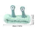 thumbnail image 2 of Binhe Cute Plush Pressure Headband Multicolor Face Wash Headband with Snails Are Soft and Absorbent and Comfortable to Woman, 2 of 2