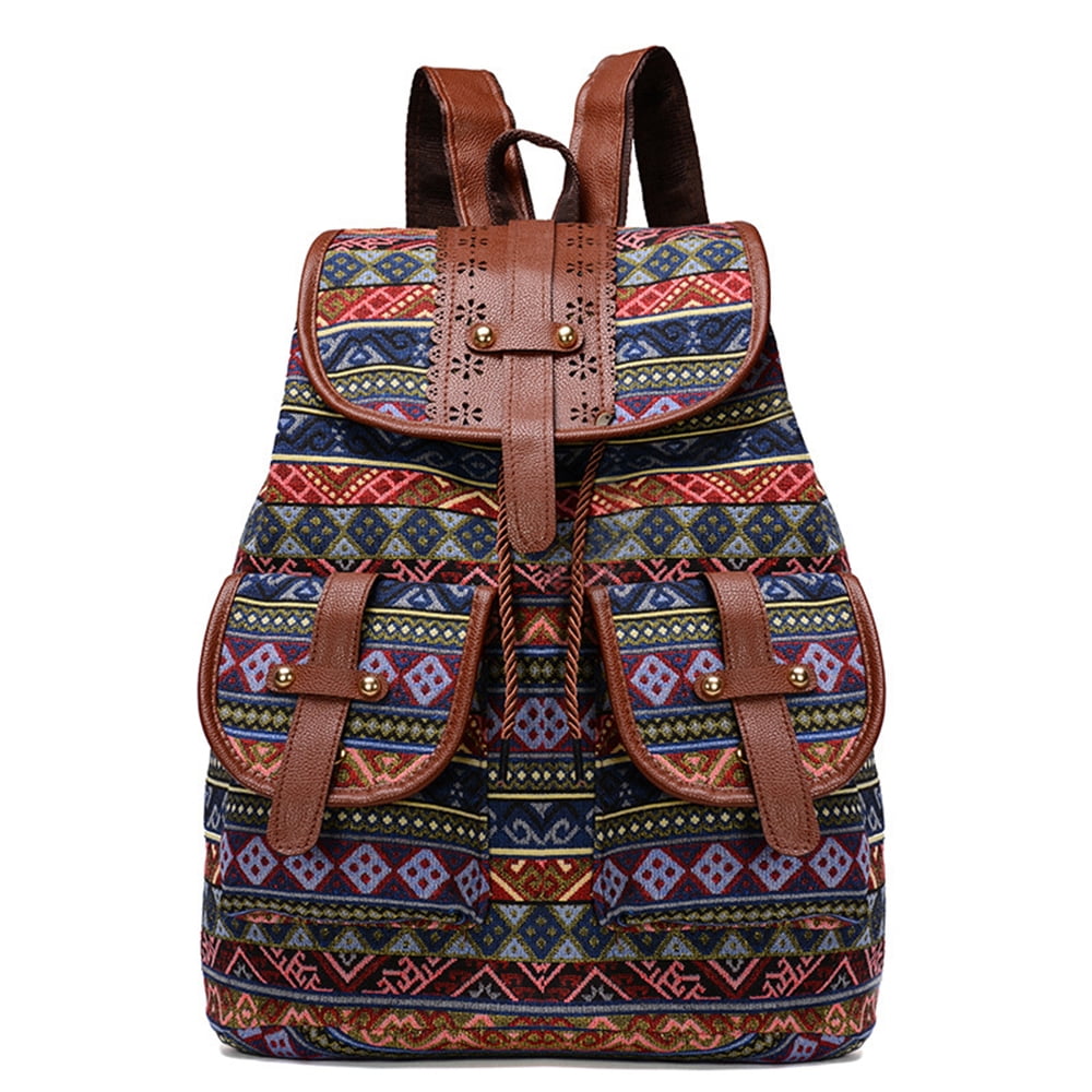  Handbag AND Backpack Bohemian Embroidered Ripped Razor