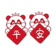 thumbnail image 4 of Pegatinas chinas para puerta del año de la serpiente Lunar, Material de fieltro, señal de bienvenida para paredes de TV, decoración de paredes de sofá Bendición del panda, 4 of 8