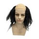 thumbnail image 2 of Peluca sintética con pelo largo y lateral, fácil de cuidar, ideal para cosplay. Negro, 2 of 9