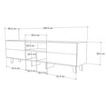 thumbnail image 4 of Centro de Entretenimiento Nordik Home 4 cajones - negro Hogare, 4 of 8