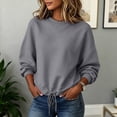 thumbnail image 5 of Ounisa Women's Winter Fashionable Casual Sweatshirt Long Sleeved Pullover Sweatshirt Hooded Sweatshirt, 5 of 8