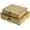 Natural Color, variant on Set of 2 Flat Woven Wicker Storage Bins with Lid Natural Seagrass Basket Boxes Multipurpose Home Organizer Bins Boxes for Shelf Organizer, Caramel