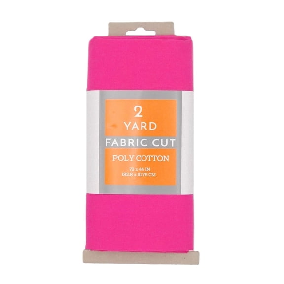 Shason Textile 2 Yard Cut Poly Cotton Fabric, Magenta, 44" Wide for Craft & Quilting Projects