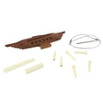 thumbnail image 1 of Acoustic Guitar Bridge, Exquisite 6 String Guitar Bridge Hard Texture 10PCS Rosewood  for Adjustment Of Tone, 1 of 7