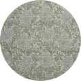 thumbnail image 2 of Addison Rugs Mayfield Washable Transitional Floral Aloe Round Rug, 8' x 8', 2 of 5