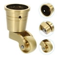 thumbnail image 4 of MIANGASTORE Universal Furniture Caster Brass Heavy Wheel 360 Degree Rotation, 4 of 8