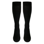 Cotton Comfort Calf-High Compression Socks ''1 Count, Black, Large, Long''