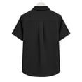 thumbnail image 7 of Mifsaly Plus Size Short Sleeve Shirts Women Button Up Business Casual Blouses Lightweight Elegant Linen Tops Vacation Going Out Fashion Outfits XXXL, 7 of 7