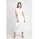 thumbnail image 1 of Vestido midi con detalle drapeado Roman Fashion /Juvenil, 03251 (Blanco) blanco EG, 1 of 4